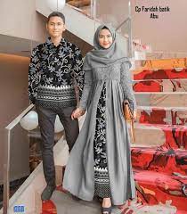Baju couple pesta kebaya mewah panjang abu muda ala superman lavender. 20 Trend Terbaru Baju Batik Couple Abu2 Trend Couple