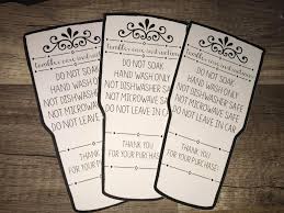 Tumbler Care Cards Care Instructions Care Cards Cup Care Card Tumbler Care Tags Customer Cards Safety Care Customer Card Tumbler Cups Diy Custom Tumbler Cups