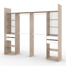 Kit Dressing Effet Chene Naturel Elle Et Lui H 249 X L 300 X P 44 Cm X P De La Dressing Chambre Dressing Chambre Enfant Decoration Chambre Parentale
