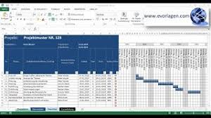 Excel bauzeitenplan vorlage kostenlos : Projektplan Excel Vorlage Tutorial Anleitung Youtube