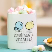 Taza Sonrie Que La Vida Vuela Decorando Tazas Tazas Pintadas Tazas