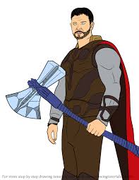 There are many high quality avengers coloring. Learn How To Draw Thor From Avengers Endgame Avengers Endgame Step By Step Drawing Tutorials