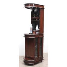 This cabinet is perfect for displaying all your fine stemware and glassware behind beveled glass doors. Sleek Tall Bar Cabinet For Home Indian Design Bar Furniture