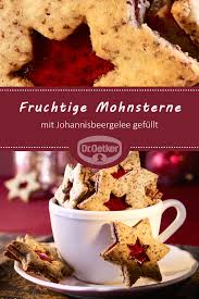 Fruchtige Mohnsterne Rezept Susse Backerei Platzchen Backen Platzchen Backen Weihnachten