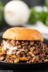If you are not a fan of mushrooms or bell peppers, believe me you might not even care if they are there at all. Easy Philly Cheesesteak Sloppy Joes Recipe Philly Cheese Sloppy Joes