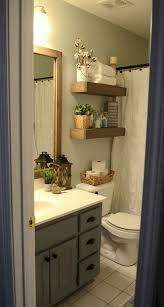 If you've found just the right vintage mirror to go over your sink, don't fret if it doesn't come with a shelf. Rustic Bathroom Makeover Budget Small Bathroom Ideas Trendecors