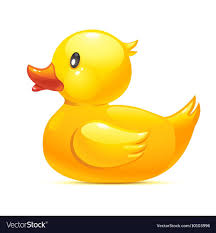 Black And Yellow Cartoon Duck Rubber Duck Vector Image On Vectorstock In 2020 Duck Tattoos Duck Pictures Duck Art