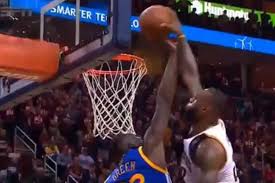 Over his career, he has accumulated astounding percentages that put him in the top echelon of basketball players. Draymond Green Blocks Lebron James Poster Dunk Attempt At The Rim Bleacher Report Latest News Videos And Highlights