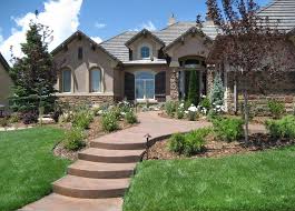 Concrete steps with brick toe front stairs. Dos And Don Ts Of Front Yard Landscape