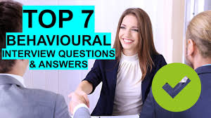 7 Best Behavioural Interview Questions Answers Youtube
