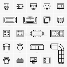 Vecta.io beta vecta.io beta png jpg svg dxf. Set Top View For Interior Icon Design Floor Plan Stock Vector Illustration Of Furniture Floor 91097744