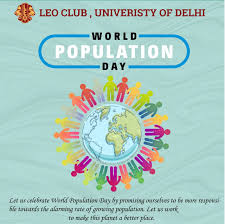 World population day is annually remembered on the 11th of july. World Population Day As Leo Club University Of Delhi Facebook