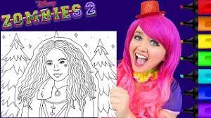 Explore the world of disney disney pixar and star wars with these free coloring pages for kids. Coloring Willa The Werewolf Zombies 2 Disney Coloring Page Prismacolor Markers Kimmi The Clown Youtube