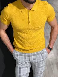 Slim Fit Collar T Shirt In Yellow Polo Shirt Outfits Mens Dress Shirt Collars Mens Shirt Dress Island wide & international delivery. yellow polo shirt outfits