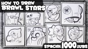 Grab your paper, ink, pens or pencils and let's get started!i have a large selection of educational online classes for you to enjoy so please subscribe. How To Draw Brawl Stars Characters Brawl Stars Drawings Special 1000 Subs Lextonart Youtube
