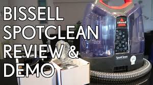 Bissell Spotclean Proheat Pet Portable Carpet Cleaner Manual Bissell Spotclean Review Demo Youtube