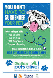 They have a large selection of dogs and cats for adoption. Surrender A Pet Dallas Pets Alive