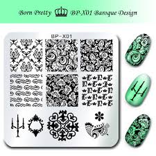 ولد جميلة 6 6 سنتيمتر مربع مسمار الفن ختم ختم صورة لوحات قالب تصميم الباروك الأزهار وحة للاظ Nail Art Stamping Plates Nail Stamping Plates Flower Design Images