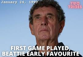 January 24, 1997: First game played; Ray Beattie early chairmanship  favourite