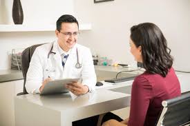 Medical professional treating diabetic neuropathy patient