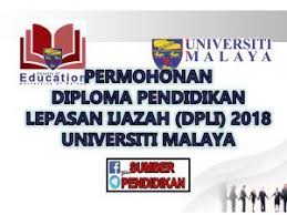 Permohonan Program Diploma Pendidikan Lepasan Ijazah Dpli Universiti Malaya 2018 Social Security Card Personal Care Social Security