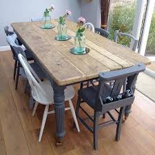 Dining Room Table Ideas In 2020 Farmhouse Style Kitchen Table Painted Dining Table Dining Room Table