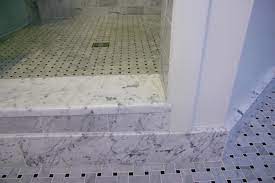 Marble milas white threshold (saddle) single hollywood 36 x 6 polished, beautiful natural italian stone saddle, soft white and grey veins, durable surface, water and stain resistant. Crema Marfil Single Hollywood Bevel Thresholds
