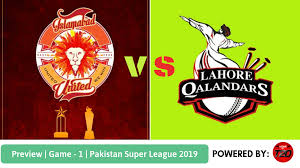 The cricket lovers can get information for the psl live streaming of this match here. Preview Pakistan Super League 2019 Match 1 Islamabad United Vs Lahore Qalandars Home Of T20
