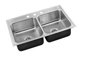 drop in double compartment sink  just