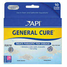 Api General Cure Freshwater Saltwater Fish Powder Medication 10 Boxes