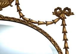 Vintage Adam Style Gilt Metal Mirror, 1930 for sale at Pamono