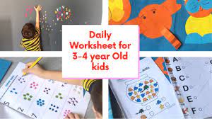 Generally, most children wake up early between 6.30 to 7am. 20 Diy Daily Practice Worksheets For 3 4 Year Old Kids Toddler Lkg Nursery Preschool Kids Youtube