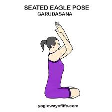 Seated Eagle Pose Or Seated Garudasana