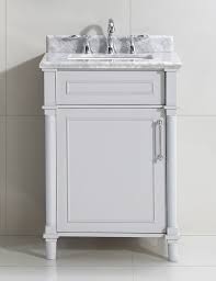 Aberdeen 24 Inch W X 20 Inch D Bath Vanity In Dove Grey With Carrara Marble Top With White Sink In 2020 24 Inch Bathroom Vanity Marble Vanity Tops Vanity