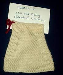 Knit fabrics can generally be stretched to a greater degree than woven types. Level 1 Swatches Hand Knitting Knitting Swatch