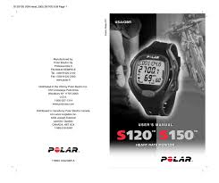 The ca2000 is intended to measure alcohol in human breath. Polar S150 User Manual Manualzz