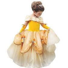Belle Costumes Dress Up Party Girls Princess Cosplay Halloween Kids Ball Gown 2 13years Review Belle Costume Princess Belle Costume Halloween Dress