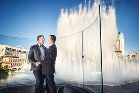 Las Vegas Bellagio Fountain Wedding Equally Wed Lgbtq Weddings