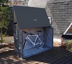 Trimetals Fahrradbox Geratebox Aufbewahrungsbox Sesame Anthrazit Mygardenhome Fahrradbox Fahrradgarage Und Fahrradschuppen