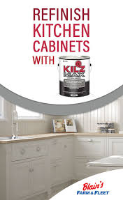 The best primer for painting your kitchen cabinets. Refinish Kitchen Cabinets With Kilz Max Blain S Farm Fleet Blog Kitchen Cabinets Refinish Kitchen Cabinets Cabinet