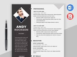 Resume templates on ms word: Free Resume Templates In Microsoft Word Doc Docx Format Creativebooster