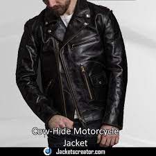 Men S Biker Rider S Cow Black Leather Jacket Jackets Creator Leather Jacket Jackets Black Leather Jacket