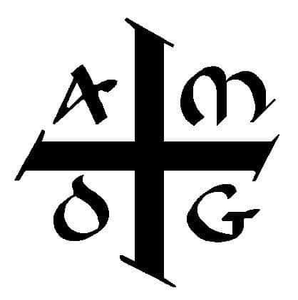 AD MAIOREM DEI GLORIAM "Ad Maiorem Dei gloriam ('para maior glória de  Deus', em latim), também conhecido pelo acrônimo AMDG, é o lema da  Sociedade de Jesus, cujos membros são comumente conhecidos
