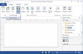 Draw Chart Report Item Reportdesigner Wpf Syncfusion