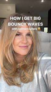 easy bouncy curls! make sure to roll them while the hair is still hot from  the iron 👏🏼