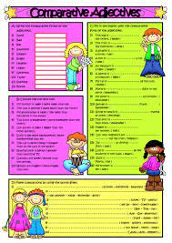 The positive, the comparative and the superlative. Comparative Adjectives English Esl Worksheets For Distance Learning And Physical Classrooms