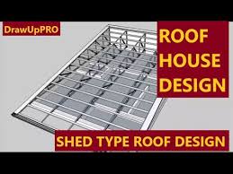 Many roof truss fabricators are limited to the ability to build trusses 12 feet in height, and for those who can, shipping becomes an issue as. Shed Roof In Angular Steel Trusses Youtube