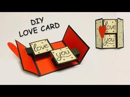 Handmade valentine's day cards are also very popular. How To Make A Love Card Love Greeting Cards Latest Design Handmade I Love You Card Ideas Youtube Love Cards Greeting Cards Diy Love Scrapbook
