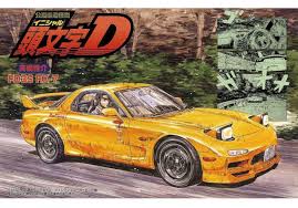 Initial D 1 24 Mazda Fd3s Rx 7 1999 Model Kit Plastic Model Kits Fujimi Model Kit
