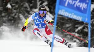 Super g is in front of the ski lifts in the checrouit ski area outside courmayer. C7qc9eaghxtr M